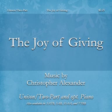 The Joy of Giving (Unison/Two-Part)