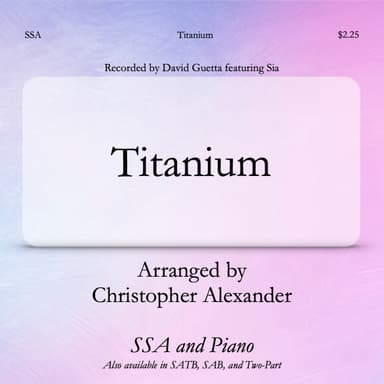 Titanium (arr. Christopher Alexander)