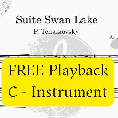 Swan Lake (Tchaikovsky) + FREE Mp3 Playback + Pdf Solo and Piano Parts (arr. Fabio Eduardo de Oliveira)