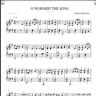 O WORSHIP THE KING