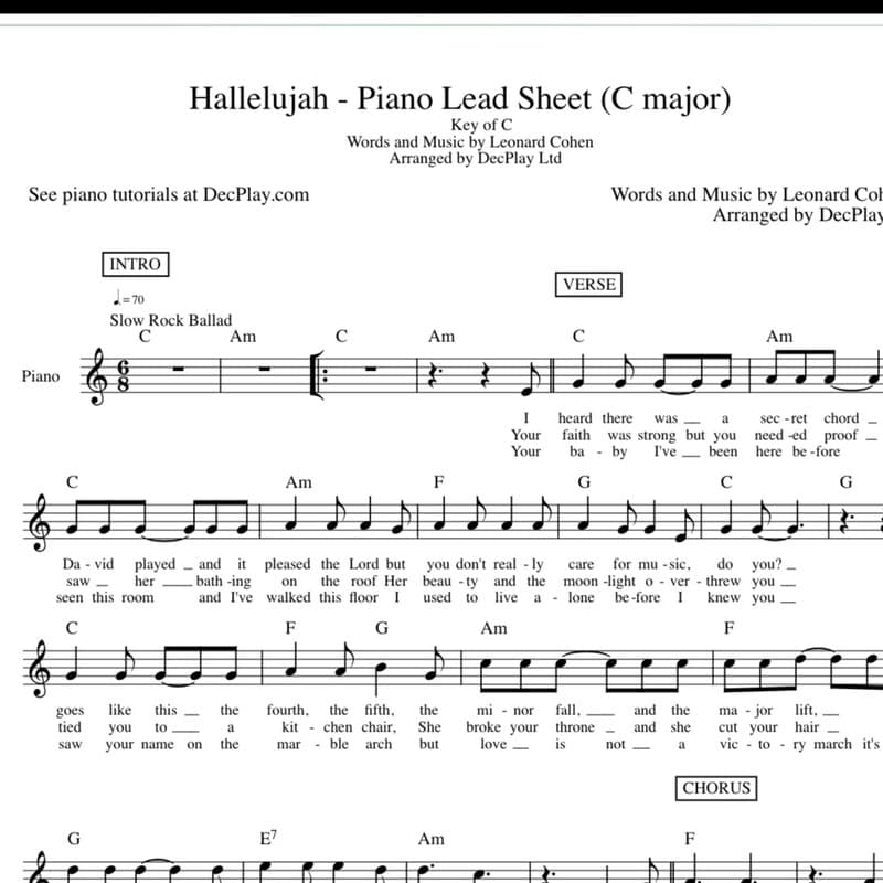 Another Hallelujah (arr. DecPlay Ltd)