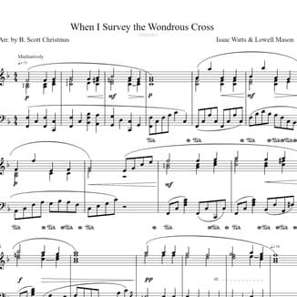 When I Survey the Wondrous Cross (arr. B. Scott Christmas)