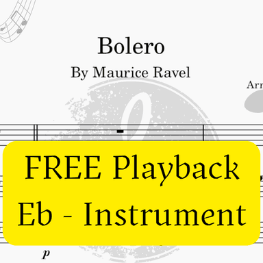 Bolero (Ravel) + Mp3 Playback and Demo + Solo and Piano Parts (arr. Fabio Eduardo de Oliveira)