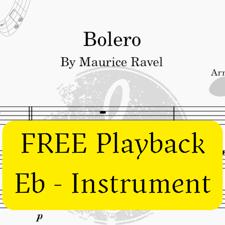 Bolero (Ravel) + Mp3 Playback and Demo + Solo and Piano Parts (arr. Fabio Eduardo de Oliveira)