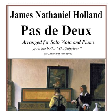 Pas de Deux from The Satyricon Ballet Viola and Piano
