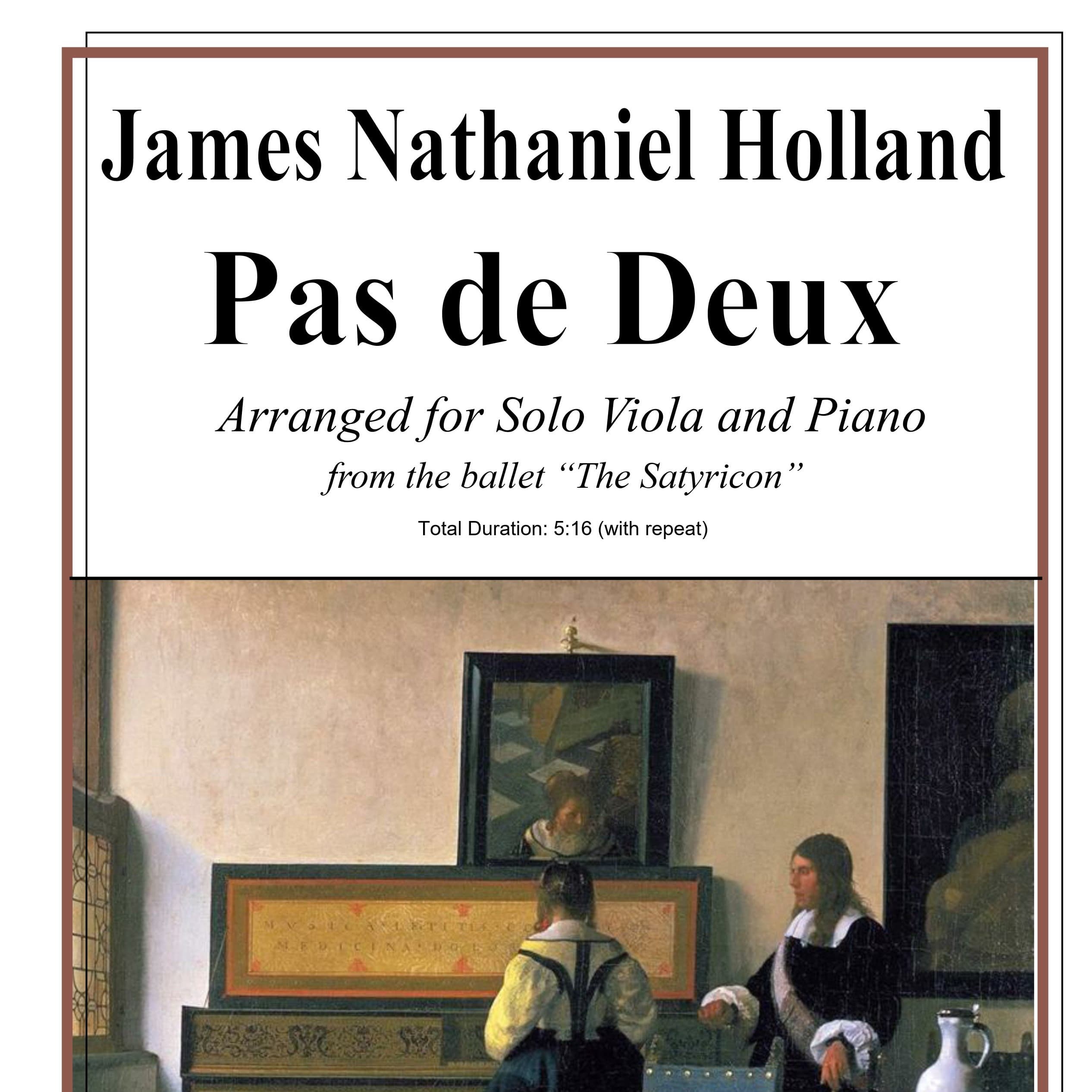Pas de Deux from The Satyricon Ballet Viola and Piano