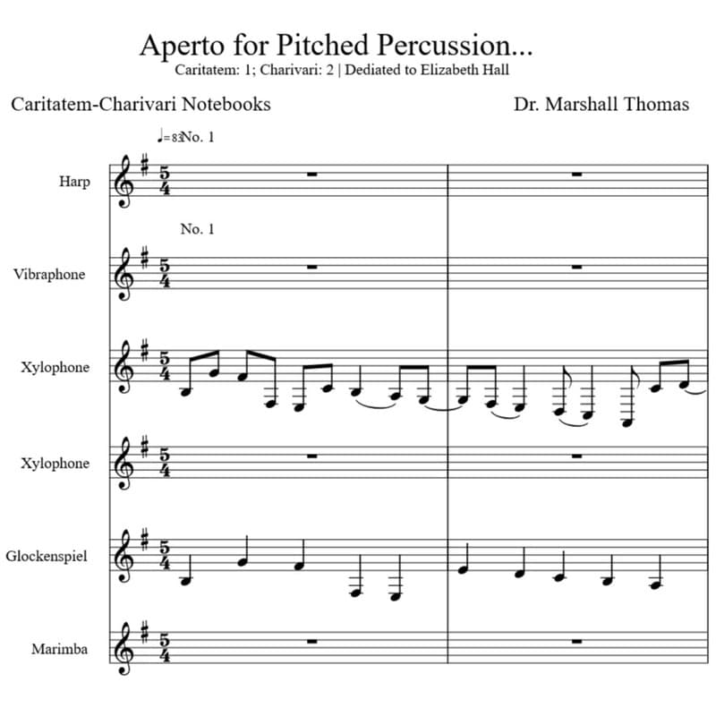Aperto for Pitched Percussion & Harp