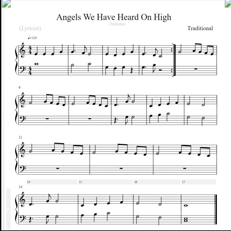Angels We Have Heard On High (arr. Linda Schooley)