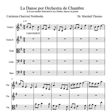 La Danse por Orchestra de Chambre