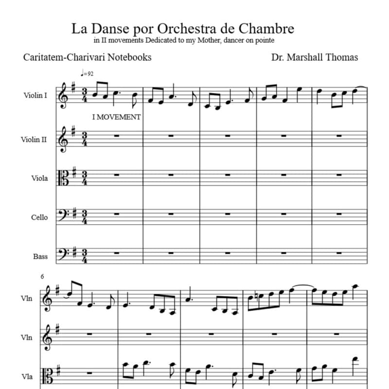 La Danse por Orchestra de Chambre