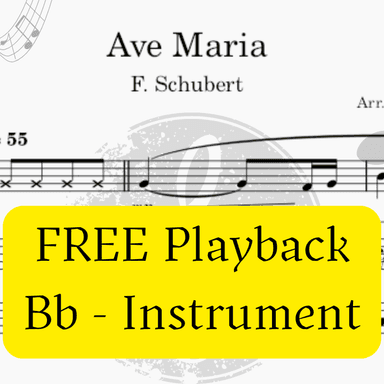 Ave Maria (Schubert) - Pdf Sheet Music + Mp3 Playback + Mp3 Demo (arr. Fabio Eduardo de Oliveira)