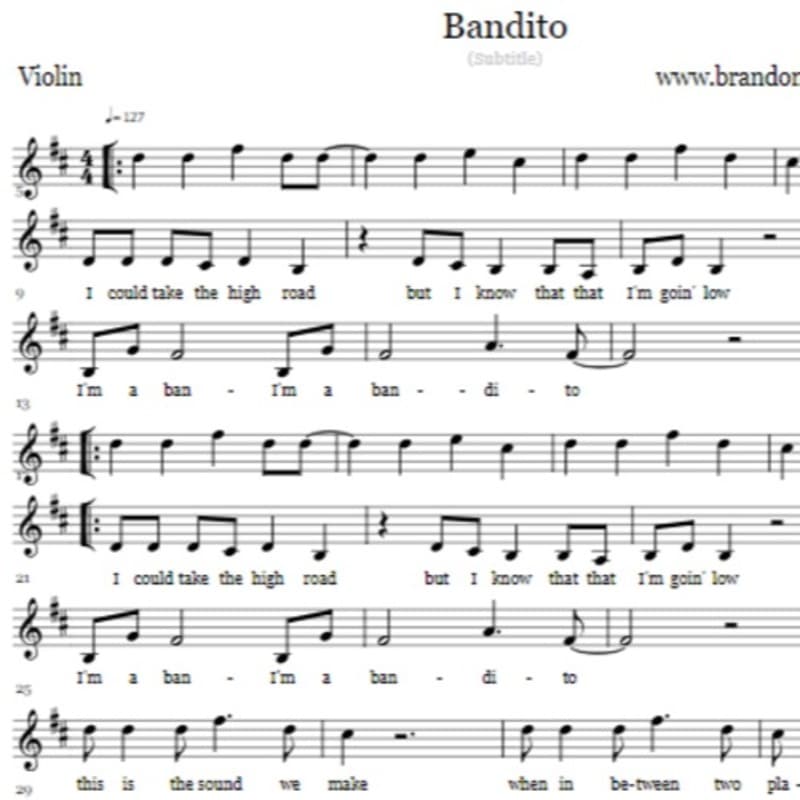 Bandito - Violin