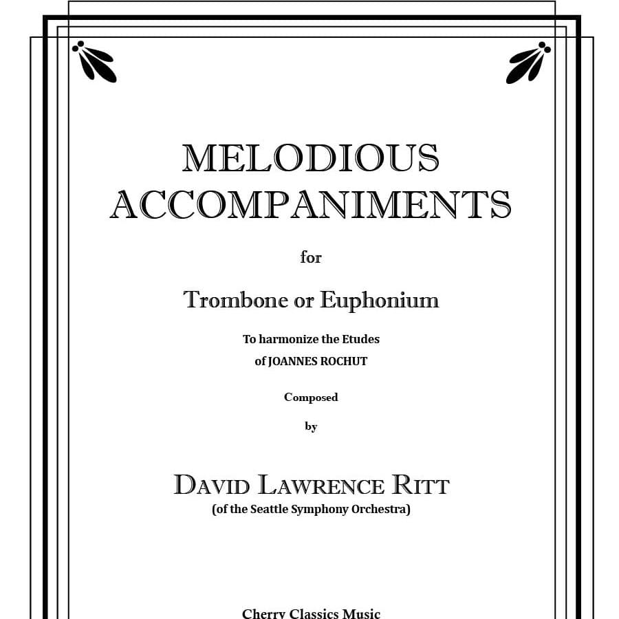 Melodious Accompaniments to Rochut Etudes Book 1 for Trombone or Euphonium