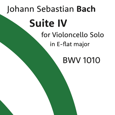 Suite IV for Cello Solo in E-flat major - BWV 1010 - with piano accompaniment by Alfredo Piatti (arr. Carlo Alfredo Piatti)
