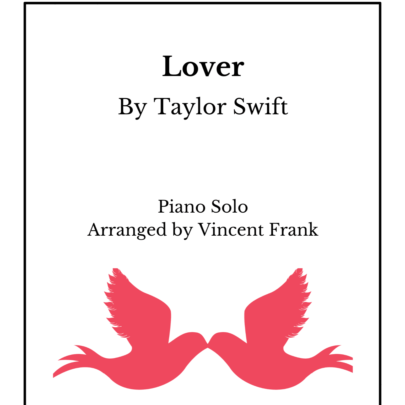Lover (arr. Vincent Frank)