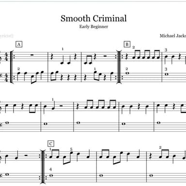 Smooth Criminal (arr. Emily Norris)