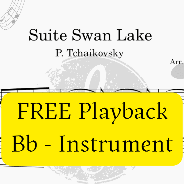Swan Lake (Tchaikovsky) + FREE Mp3 Playback + Pdf Solo and Piano Parts (arr. Fabio Eduardo de Oliveira)
