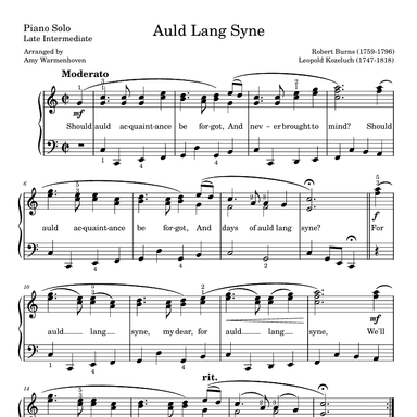 Auld Lang Syne (arr. Amy Warmenhoven)