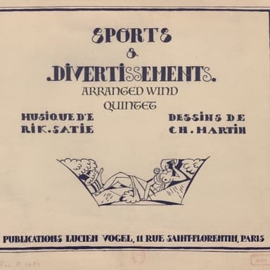 Satie: A Further Selection of Nine Pieces from "Sports et Divertissements" - wind quintet (arr. Ray Thompson)