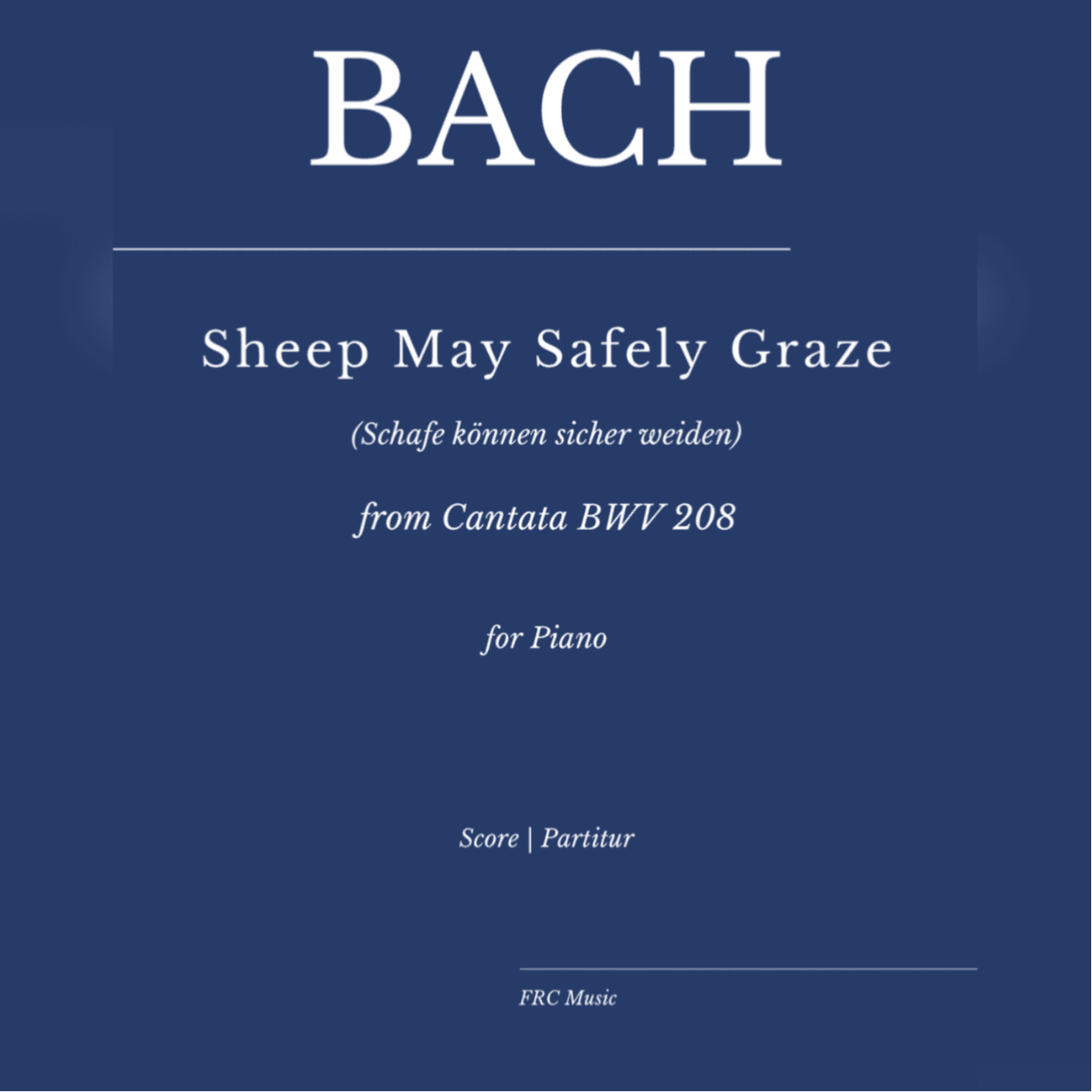 Bach: Sheep may safely graze (Schafe können sicher weiden) by Khatia Buniatishvili (ENCORE) (arr. Flavio Regis Cunha)