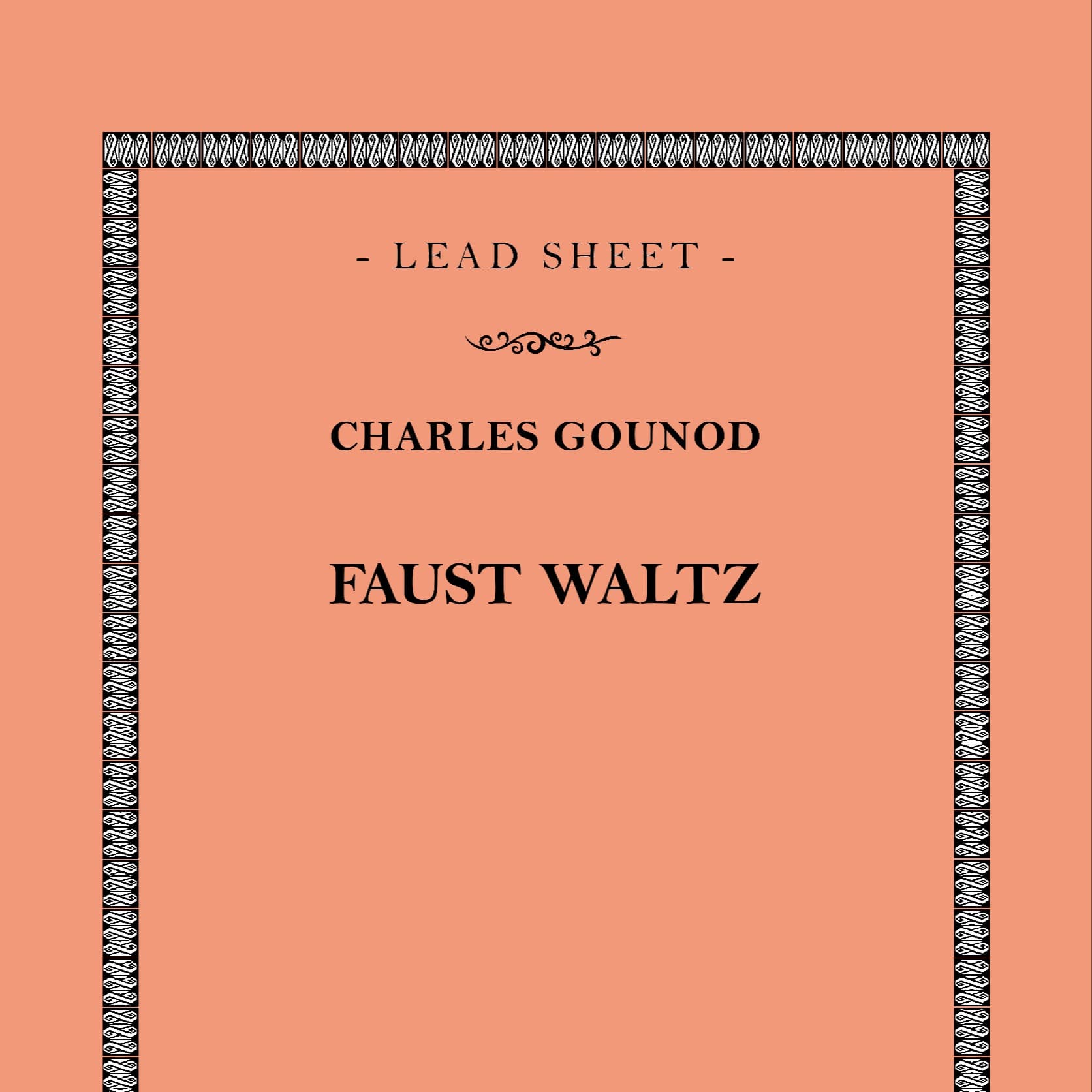 Faust Waltz (arr. Francesco Calì)