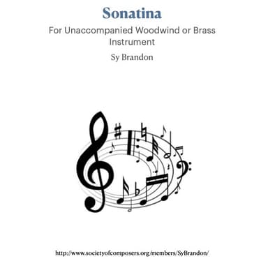 Sonatina for Unaccompanied Trombone, Euphonium or Bassoon