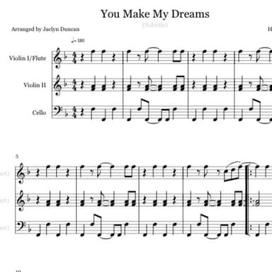 You Make My Dreams (arr. Jaclyn Duncan)