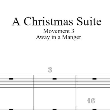 Away in a Manger (arr. Preston D. King)