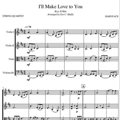 I'll Make Love To You (arr. Eve C. Mailly - Zene Strings)