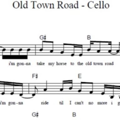 Old Town Road - Cello