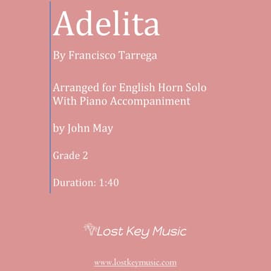 Adelita-English Horn Solo (Optional Piano Accompaniment) (arr. John May)