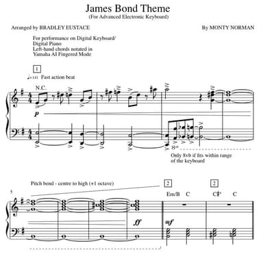 James Bond Theme (arr. Bradley Eustace)