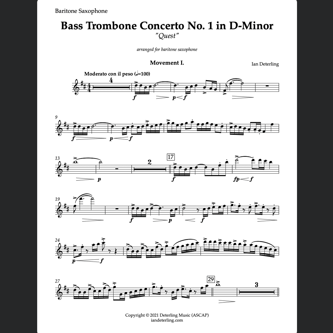 Concerto No. 1 in D-Minor, Op. 11a