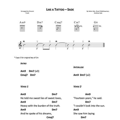 Like A Tattoo (arr. Vincent Frank)