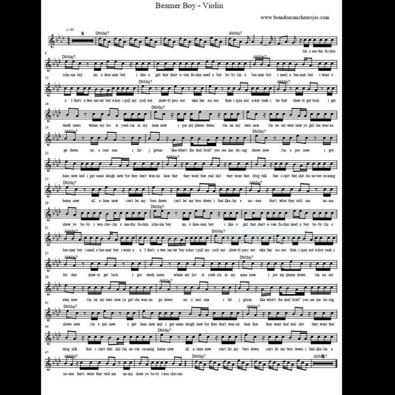 Beamer Boy - Piano/Vocal/Guitar