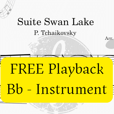 Swan Lake (Tchaikovsky) + FREE Mp3 Playback + Pdf Solo and Piano Parts (arr. Fabio Eduardo de Oliveira)