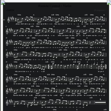 Remote Control - Violin