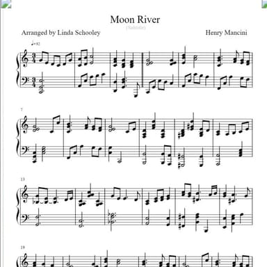 Moon River (arr. Linda Schooley)