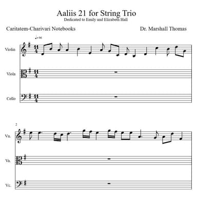 Aaliis 21 for String Trio