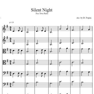 Silent Night (arr. D. Fagan)