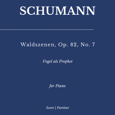Schumann: Waldszenen, Op. 82 - No. 7, Vogel als Prophet (as played by Víkingur Ólafsson) (arr. Flavio Regis Cunha)