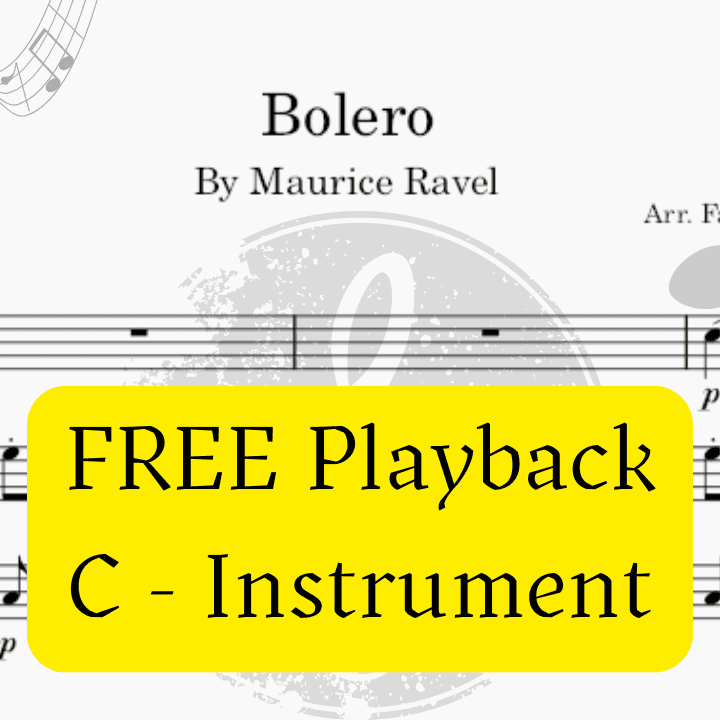 Bolero (Ravel) + Mp3 Playback and Demo + Solo and Piano Parts (arr. Fabio Eduardo de Oliveira)