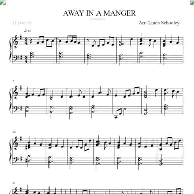 Away in a Manger (arr. Linda Schooley)