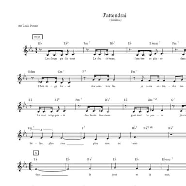 J'attendrai (arr. MarieJu)
