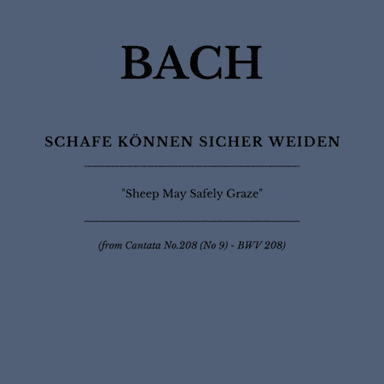 Aria: Schafe Können sicher weiden (Sheep May Safely Graze) - For Strings and Harpsichord (arr. Flávio Régis Cunha)