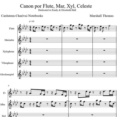 Canon por Flute & Pitched Percussion