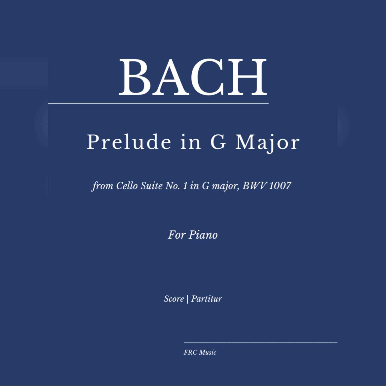 Bach: Prélude Suite Nº 1 in G Major (BWV 1007) as interpreted by Icelandic pianist Víkingur Ólafsson (arr. Flavio Regis Cunha)