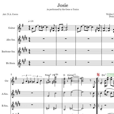 Josie (arr. Nicholas Cocco)