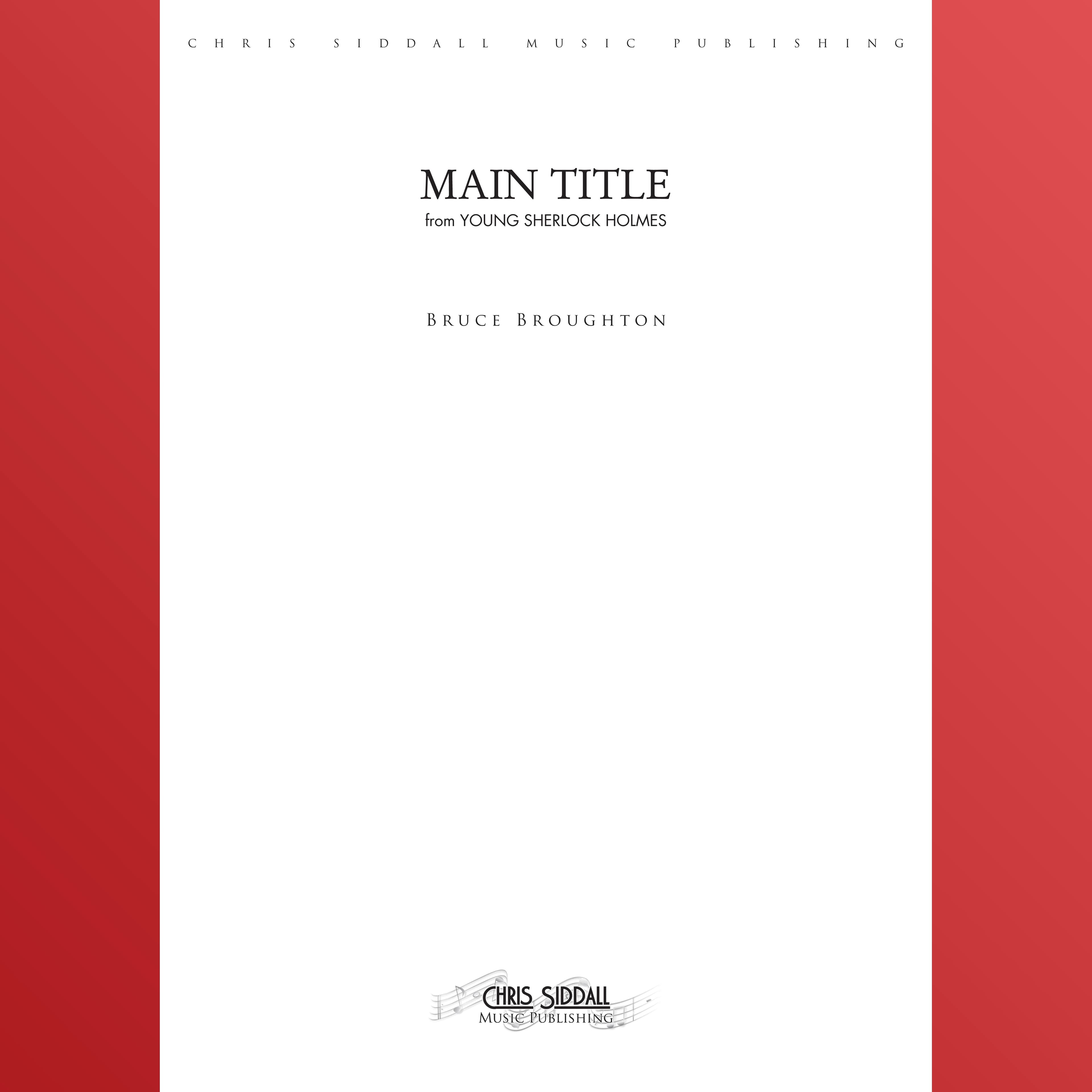 Young Sherlock Holmes Main Theme - Score Only (arr. Chris Siddall)