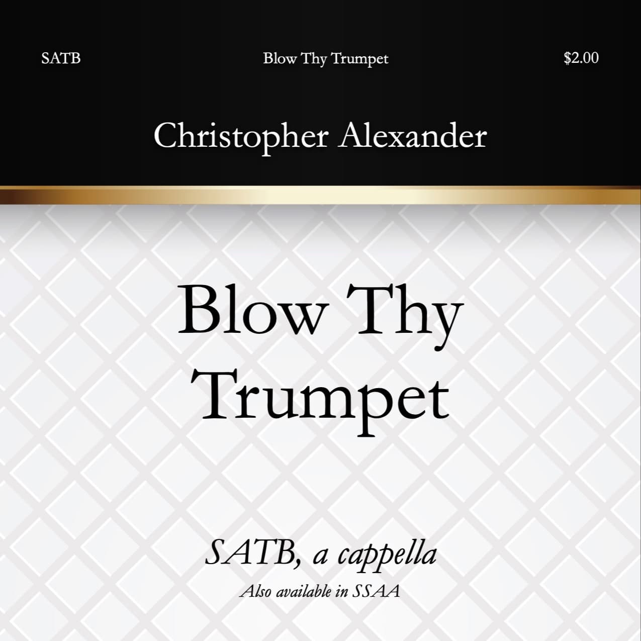 Blow Thy Trumpet (SATB)